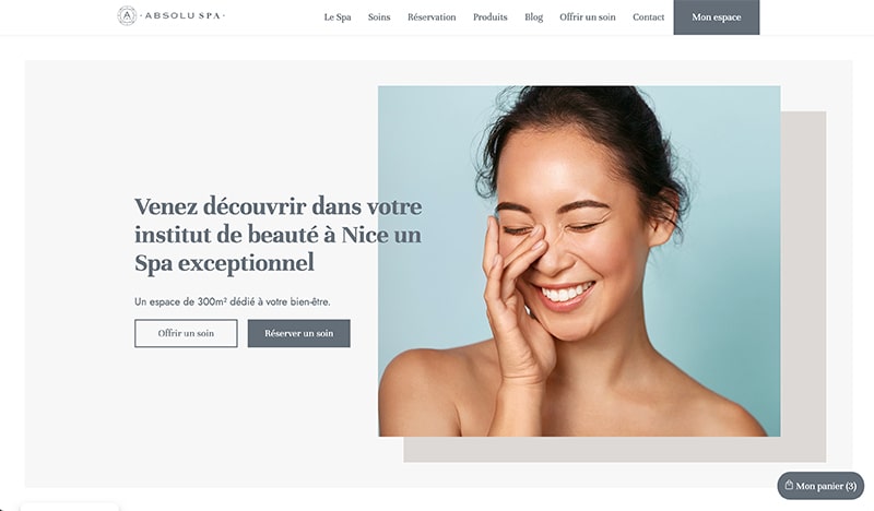 Absolu Spa • Site eCommerce